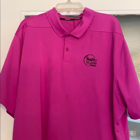 black nike collar shirt